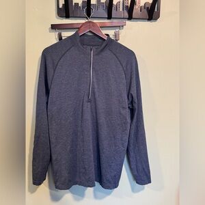 Lululemon Metal Vent Tech 1/4 Zip in Mineral Blue